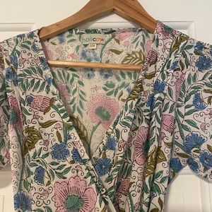 Block print holi cow dress